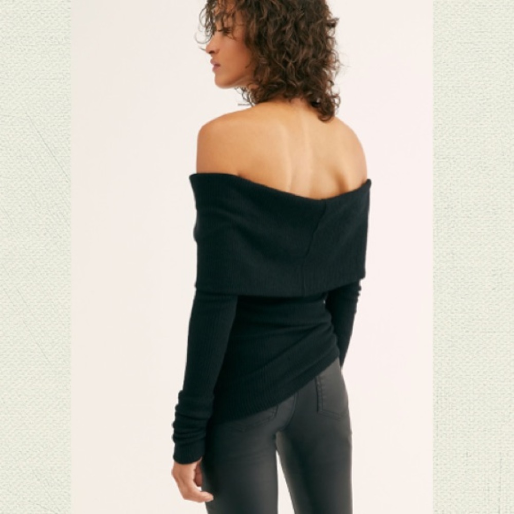 FREE PEOPLE Snowbunny Long Sleeve NWT Sz M Grey - Picture 15 of 16